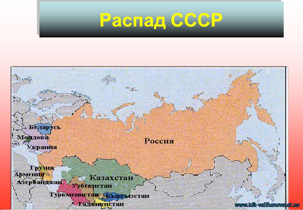 Схема распада ссср